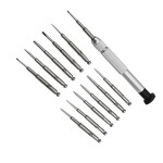 Screwdriver kit for repair and disassemble, telephones, electronics and others, 13 in 1, model II